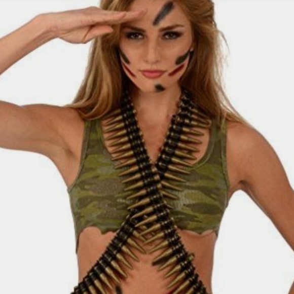 BLACK VINTAGE LEATHER BULLET BELT - Picture 5 of 6